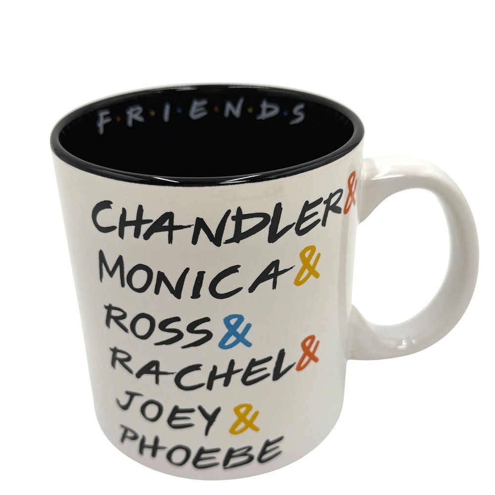 Friends TV Show Cast Names Ceramic Coffee Mug 20oz Character Names